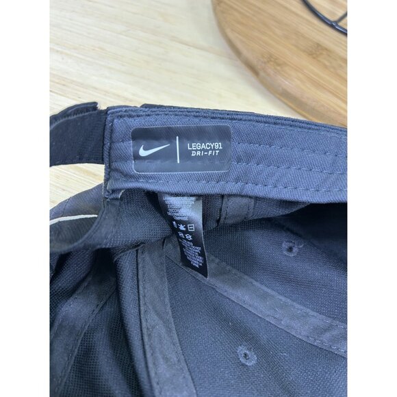 Nike Legacy91 Dri-Fit Black Athletic Hat OSFM - Picture 7 of 8